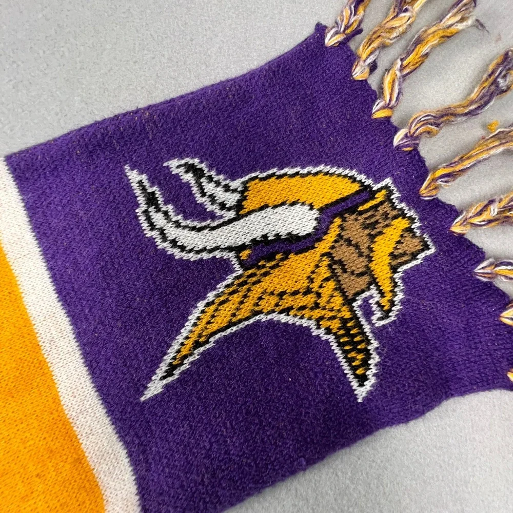 47 Brand Minnesota Vikings Scarf Skol Purple NFL Football Winter Fan Gear Thor